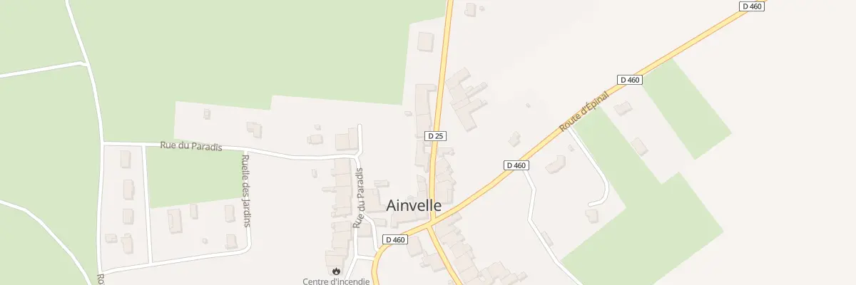 Plan du 75 Rte de Isches à Ainvelle