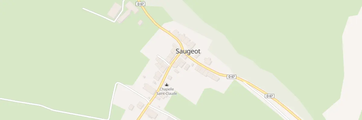 Plan du 25 Rue de la Chapelle à Saugeot