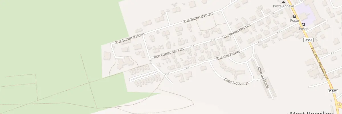 Plan du 50 Rue Fonds des Lits à Mont-Bonvillers