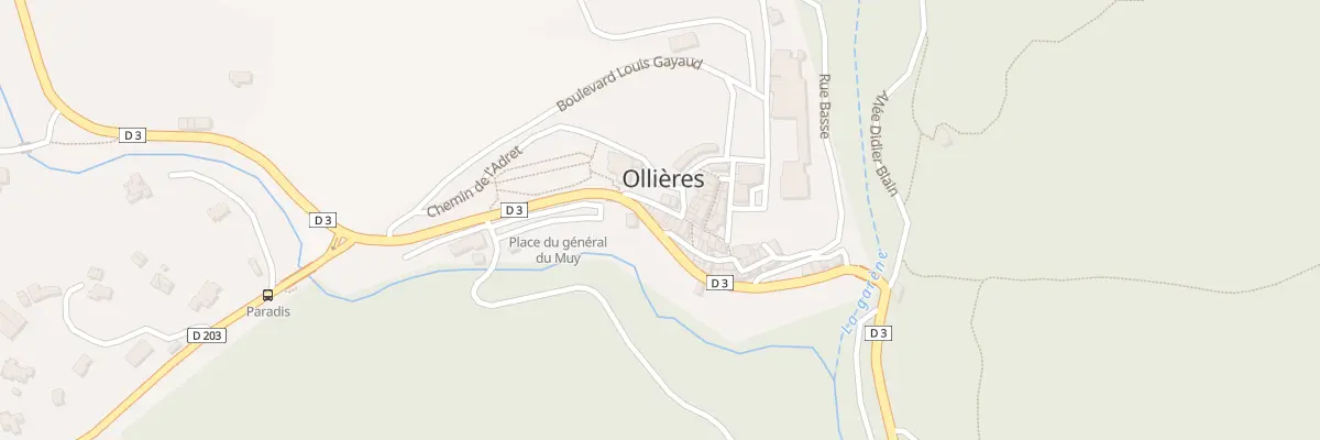 Plan du 5022 Le Village à Ollières