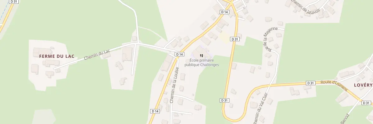 Plan du 7 Che de la Louise à Challonges