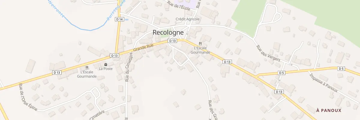 Plan du 3 Rue du Fer à Cheval à Recologne