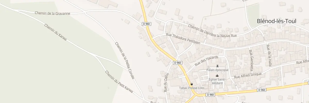 Plan du 5T Rte de Vaucouleurs à Blénod-lès-Toul