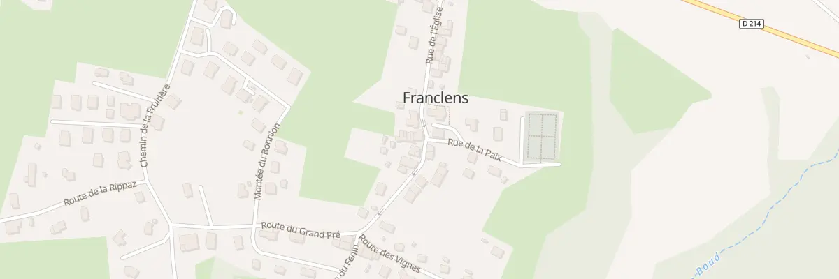 Plan du 346 Rue de l’église à Franclens