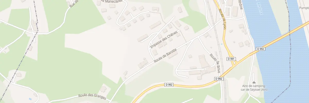 Plan du 9006 Le Chene à Seyssel