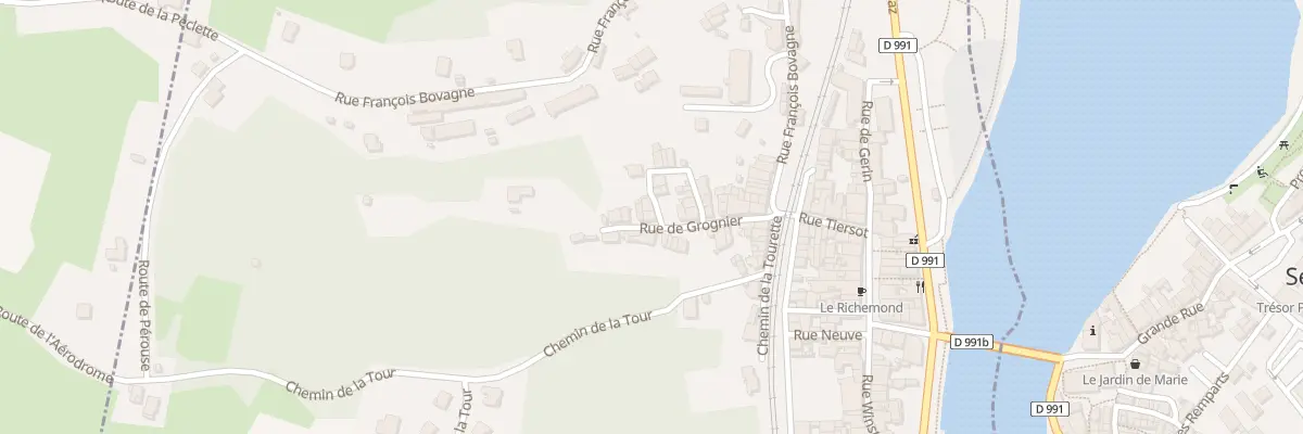 Plan du 18 Rue de Grognier à Seyssel