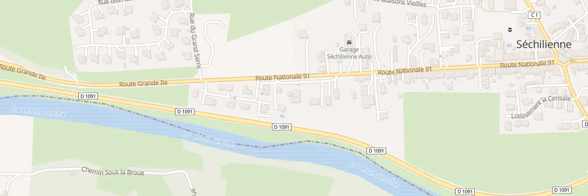 Plan du 220B N Route Nationale 91 à Séchilienne