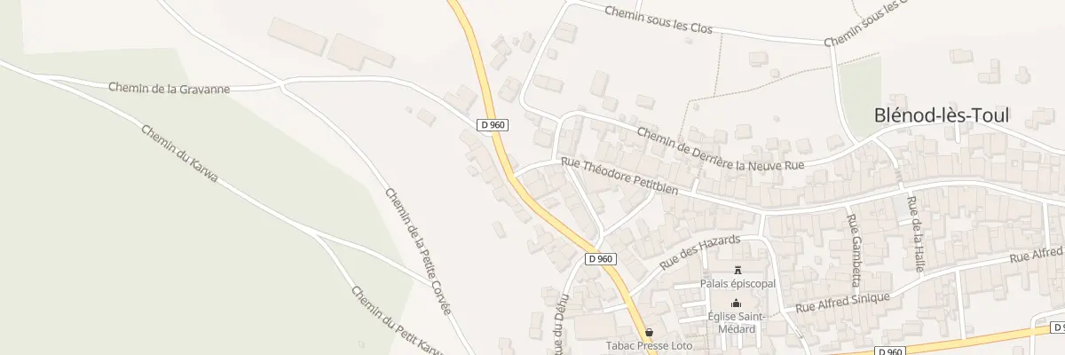 Plan du 8 Rte de Vaucouleurs à Blénod-lès-Toul