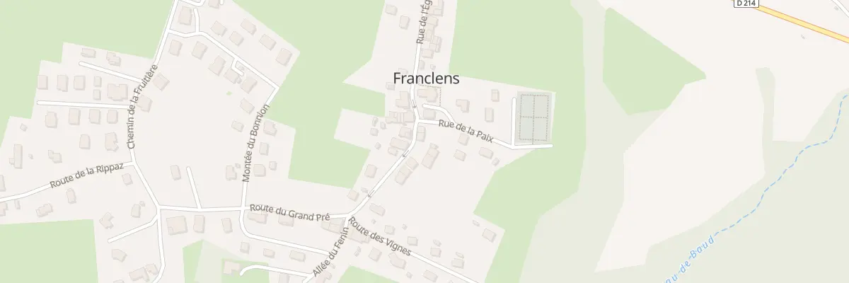 Plan du 387 Rue de l’église à Franclens