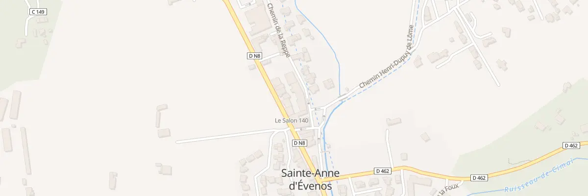 Plan du 1 Che de la Reppe à Évenos