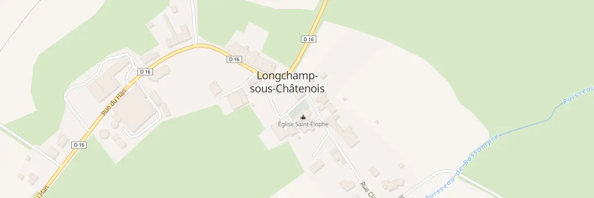 Plan du 2 Rue Claude Bassot à Longchamp-sous-Châtenois