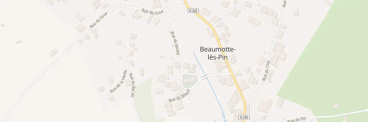 Plan du 2 Rue du Motey à Beaumotte-lès-Pin