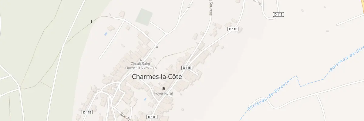 Plan du 1B All des Sources à Charmes-la-Côte