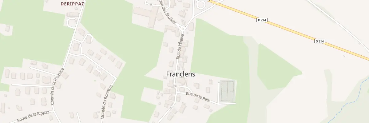 Plan du 263 Rue de l’église à Franclens
