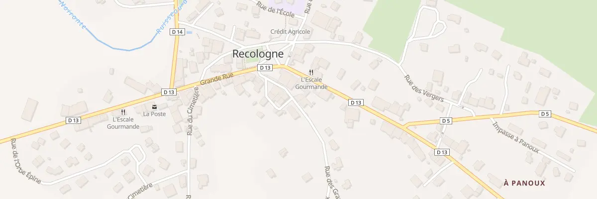 Plan du 7 Rue des Granges à Recologne