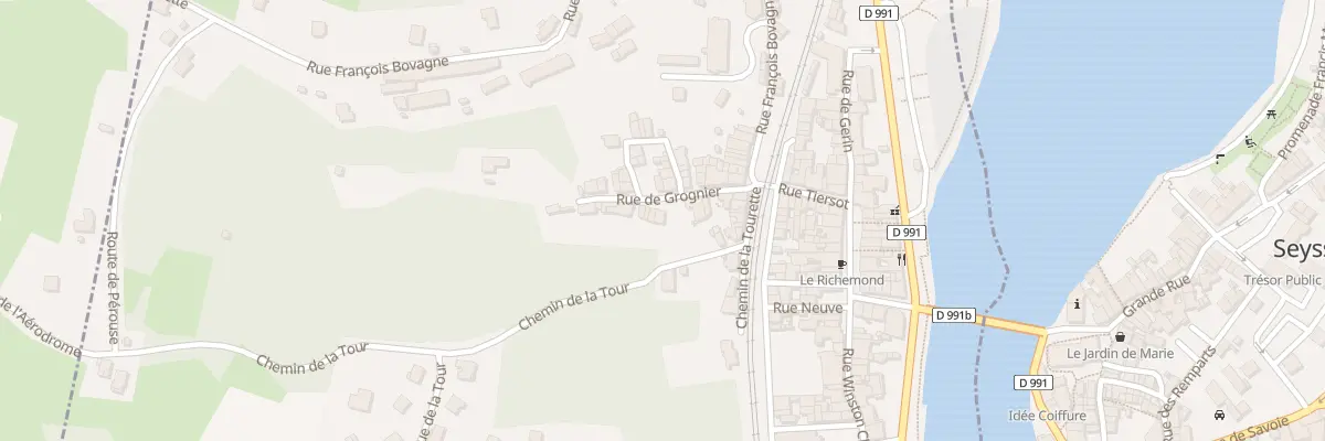 Plan du 9 Rue de Grognier à Seyssel