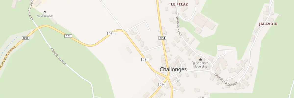 Plan du 118 Rte de Pyrimont à Challonges