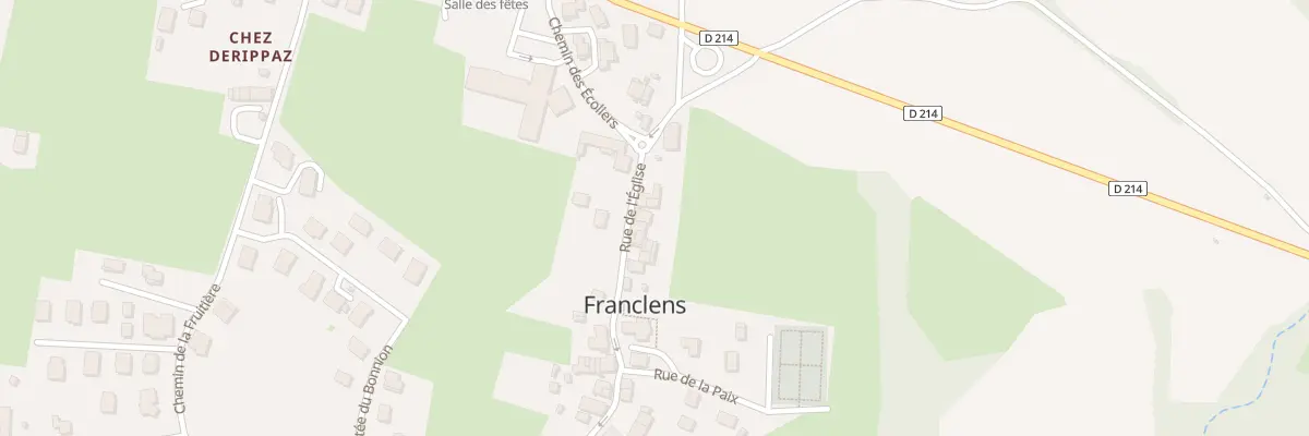 Plan du 229 Rue de l’église à Franclens