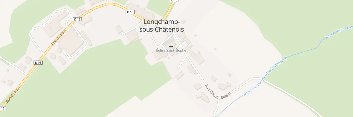 Plan du 4 Rue Claude Bassot à Longchamp-sous-Châtenois