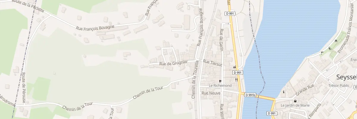 Plan du 10 Rue de Grognier à Seyssel