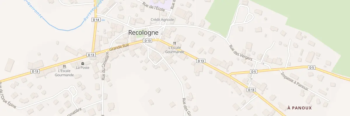 Plan du 5 Rue des Granges à Recologne