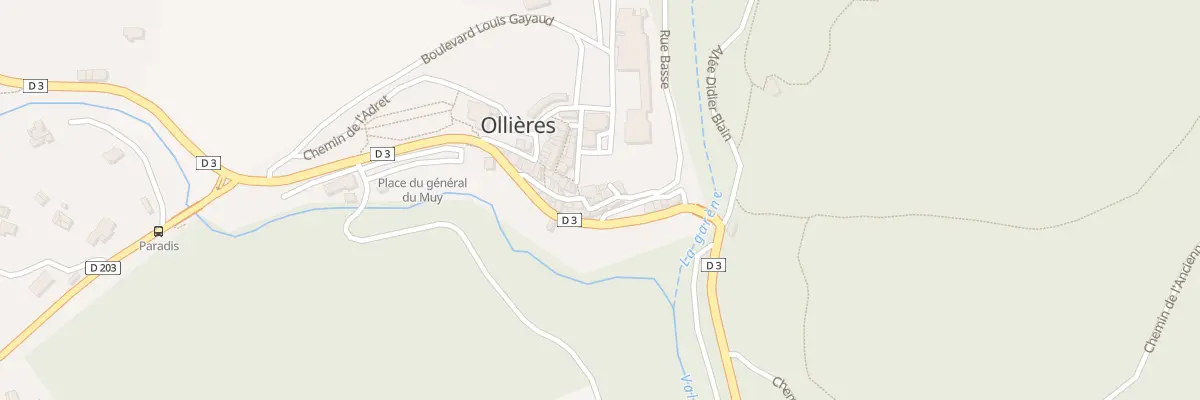 Plan du 6010 Rue Basse à Ollières