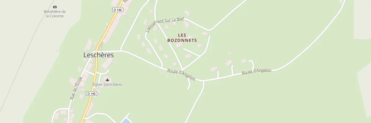 Plan du 1 Rue des Bozonnets à Leschères