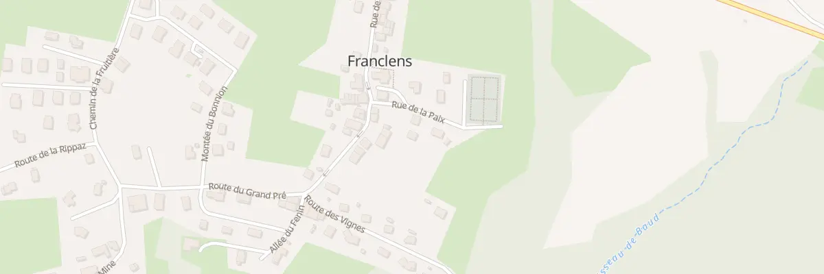 Plan du 74 Rue de la paix à Franclens