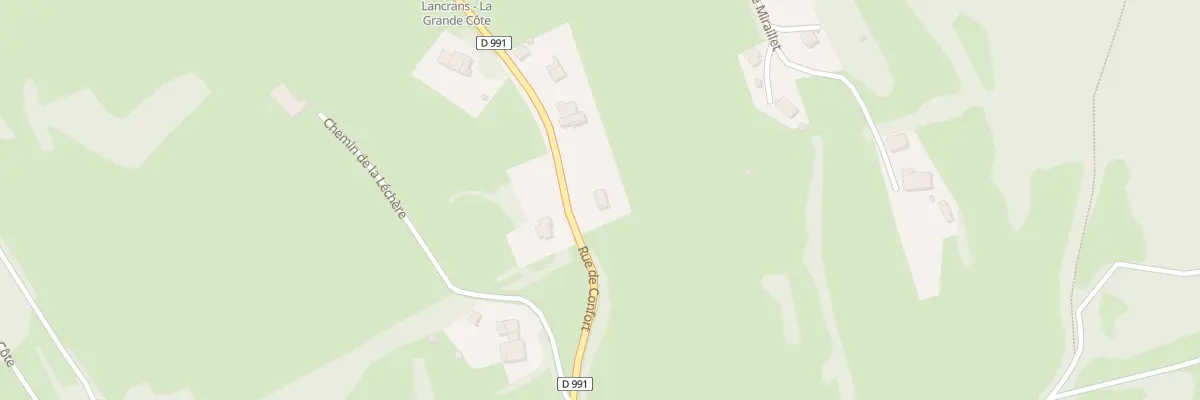 Plan du 934 Rue de Confort à Valserhône