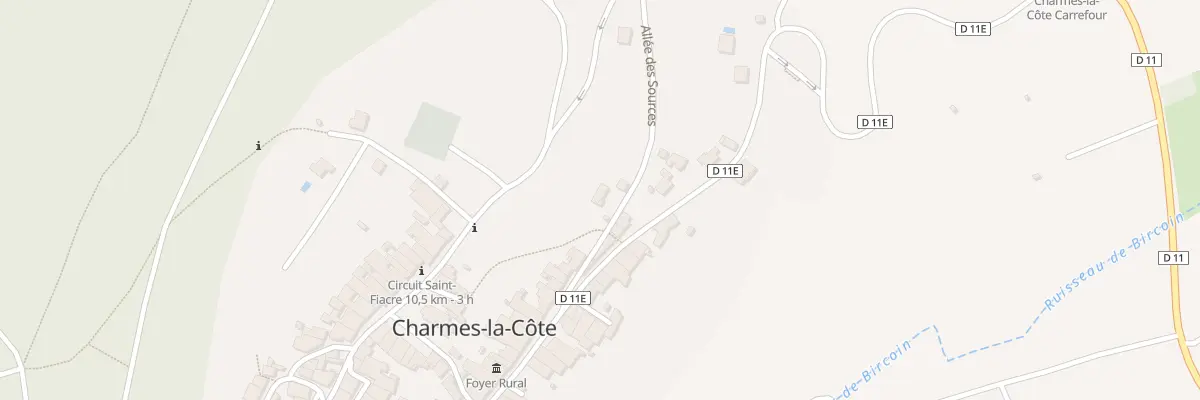 Plan du 7 All des Sources à Charmes-la-Côte