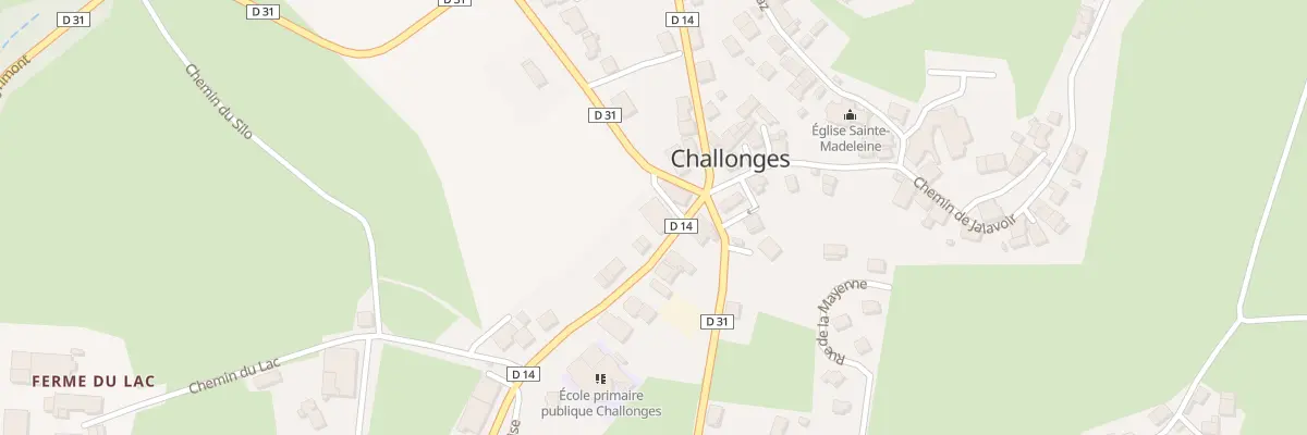 Plan du 28 Rue de la combe à Challonges