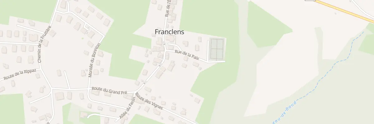 Plan du 42 Rue de la paix à Franclens