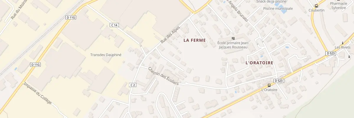 Plan du 9000 Rue des Alpes à Domène