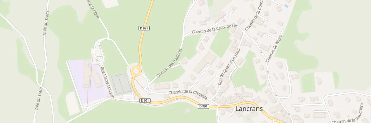 Plan du 26 Che de la Chapelle de Lancrans à Valserhône
