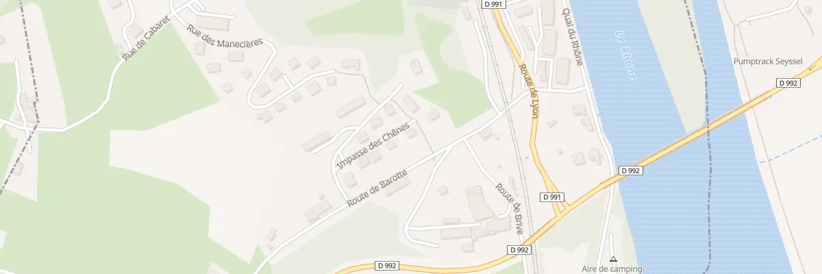 Plan du 9010 Le Chene à Seyssel