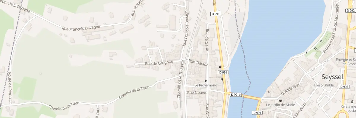 Plan du 2 Rue de Grognier à Seyssel