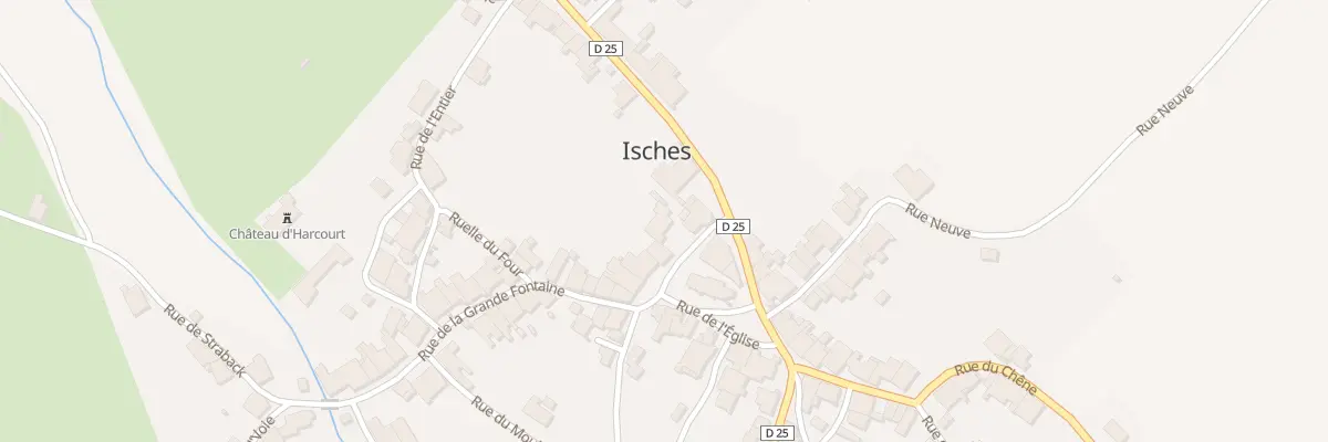 Plan du 32 Rue de l’Eglise à Isches