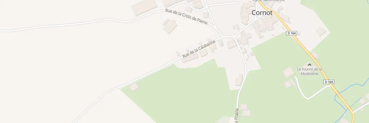 Plan du 7 Rue de la Caubanne à Cornot