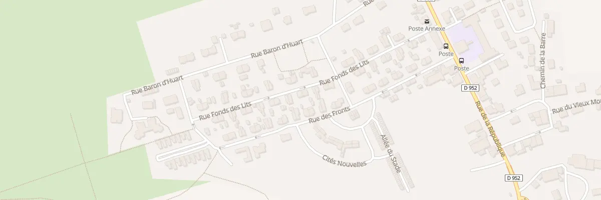 Plan du 40 Rue Fonds des Lits à Mont-Bonvillers