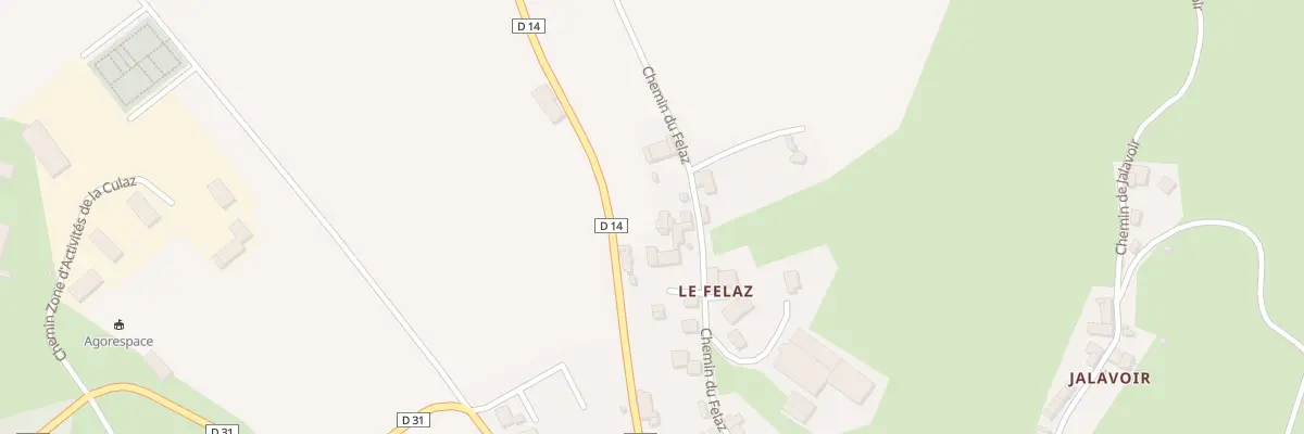 Plan du 347 Che du Felaz à Challonges