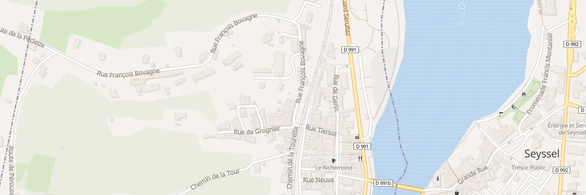 Plan du 13 Rue François Bovagne à Seyssel