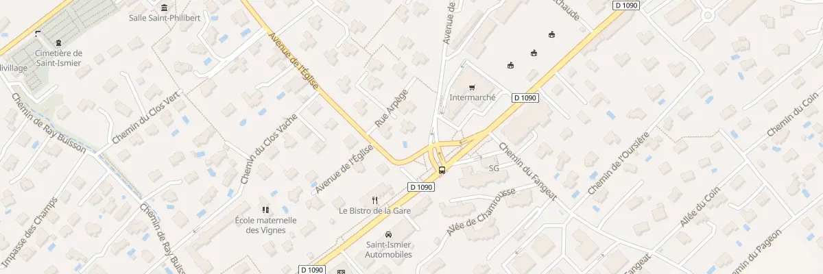 Plan de la Rue Arpege à Saint-Ismier