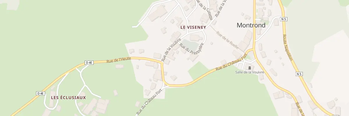 Plan du 5 Rue de la Vouivre à Montrond