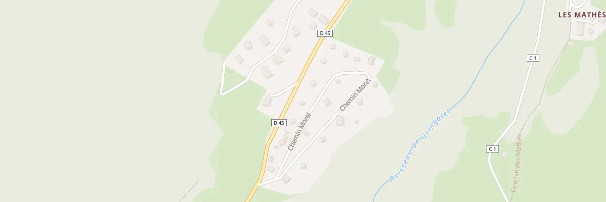 Plan du 392 Che Morel à Corbel