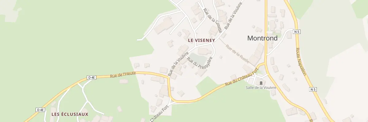 Plan du 1 Rue de la Vouivre à Montrond