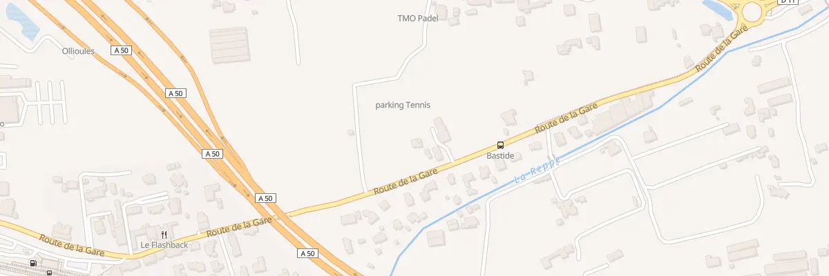 Plan du 598 Rte de la Gare à Ollioules