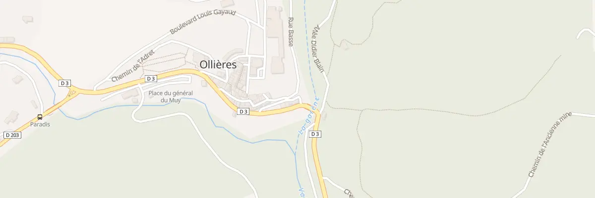 Plan du 5100 Le Village à Ollières