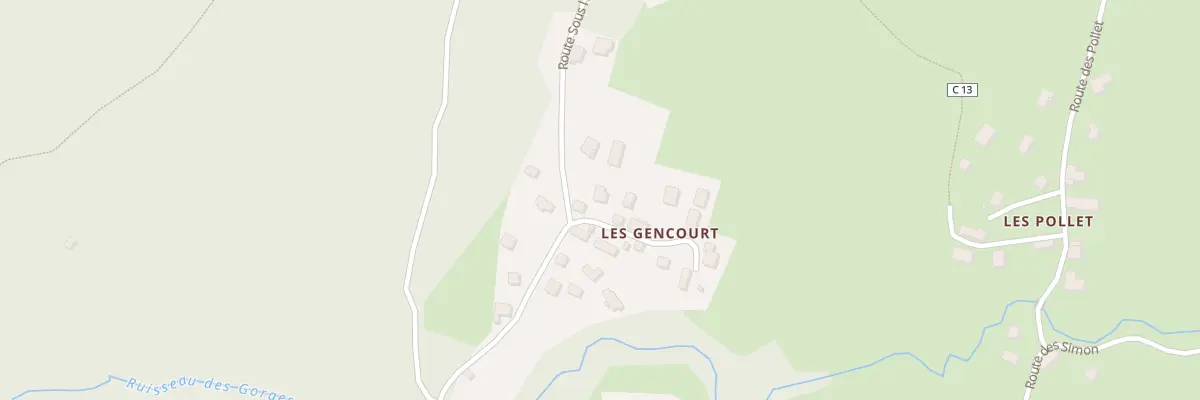 Plan du 21 Imp des Gencourt à Saint-Thibaud-de-Couz