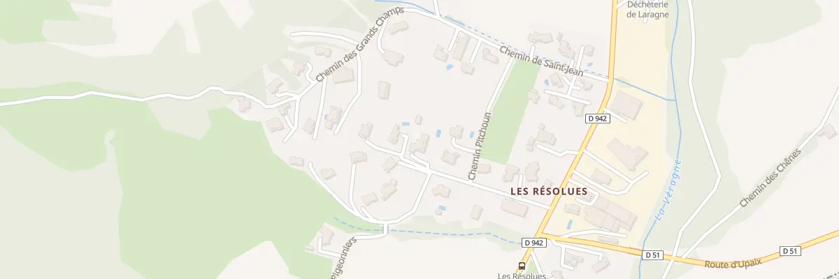 Plan du 5082 Les Resolues à Lazer