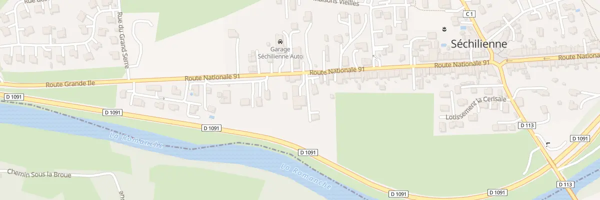 Plan du 350 Route Nationale 91 à Séchilienne
